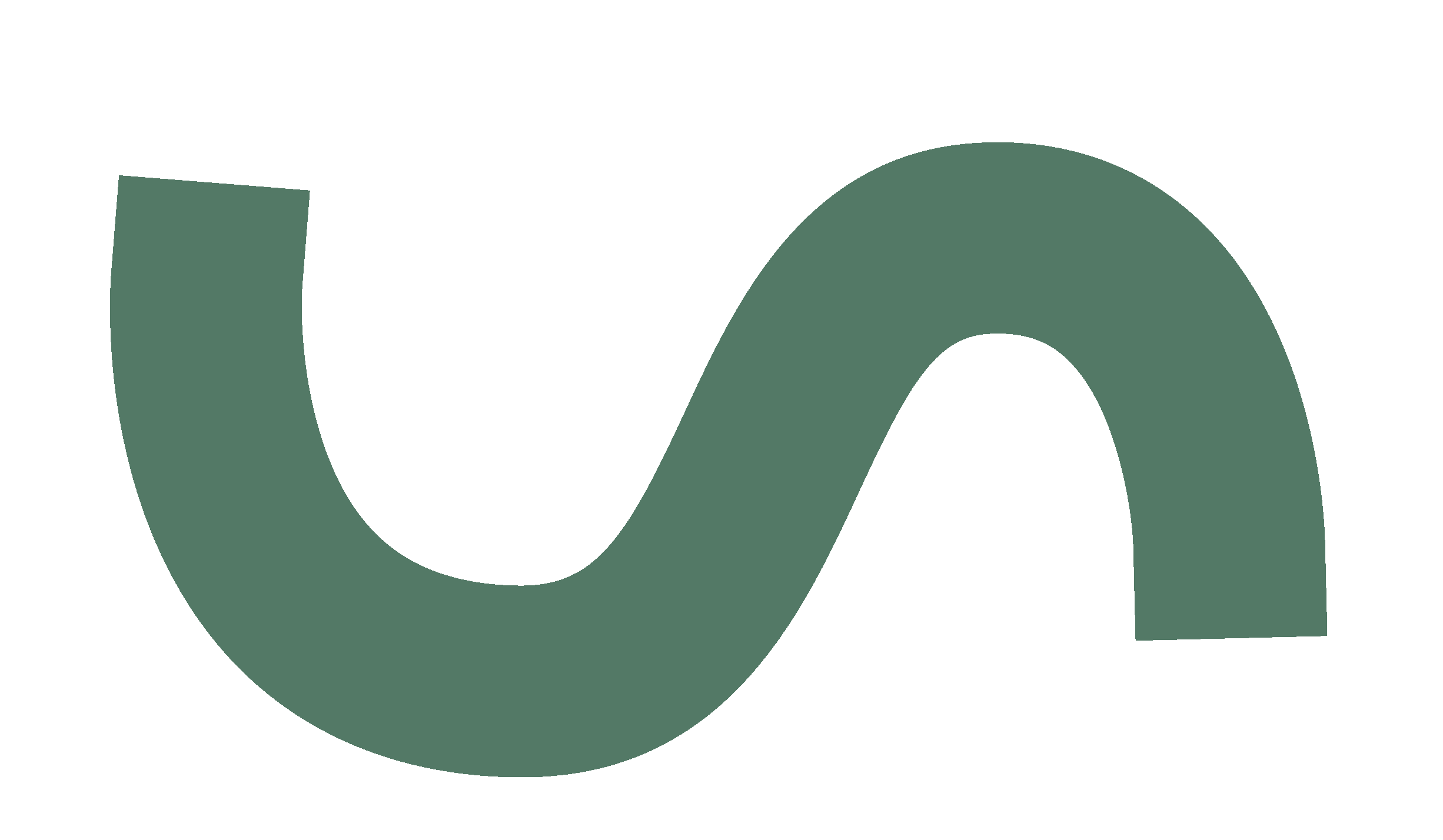 S Shape green