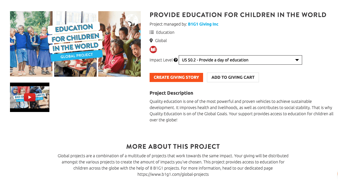 EDUCATION FOR CHILDREN OF THE WORLD - Charity