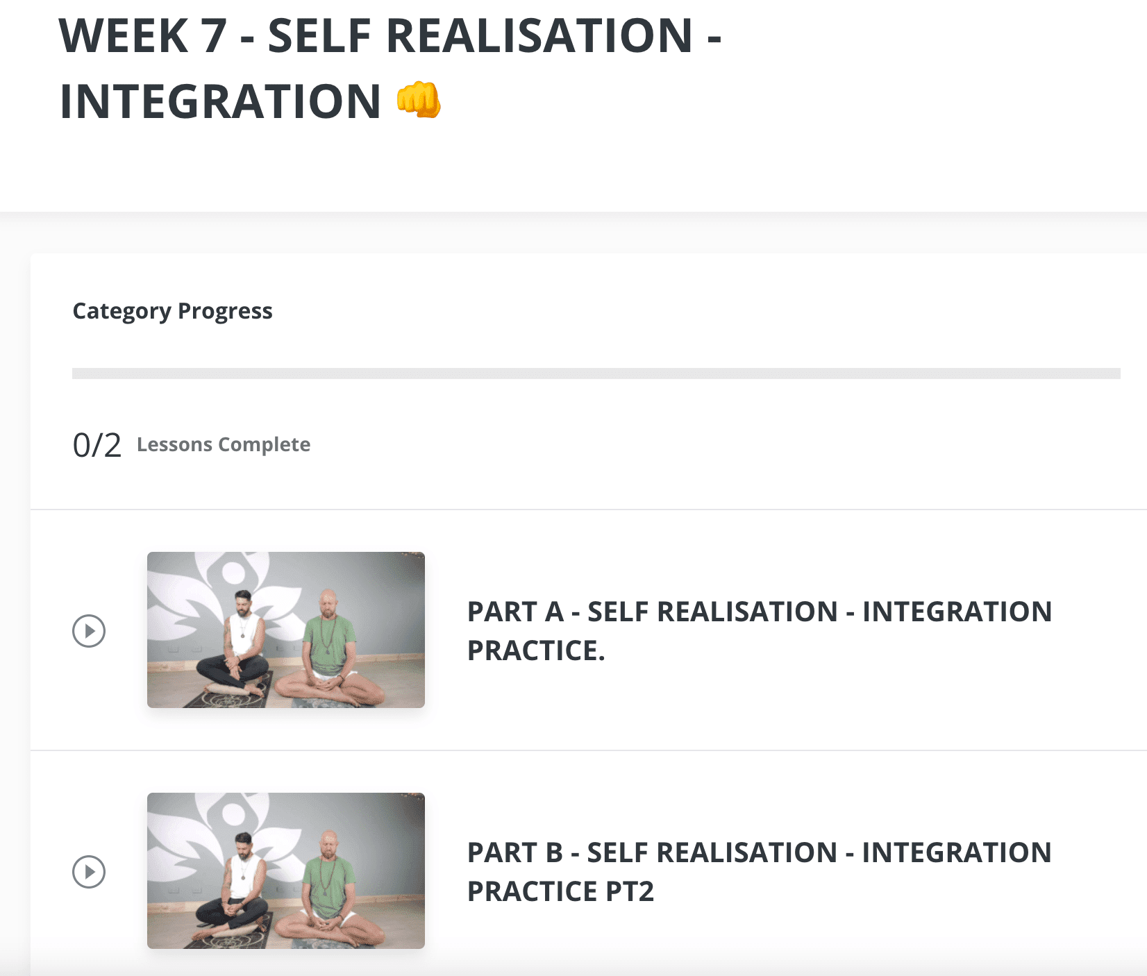 Week 7 - Self Realisation - Integration - The Art of Flow