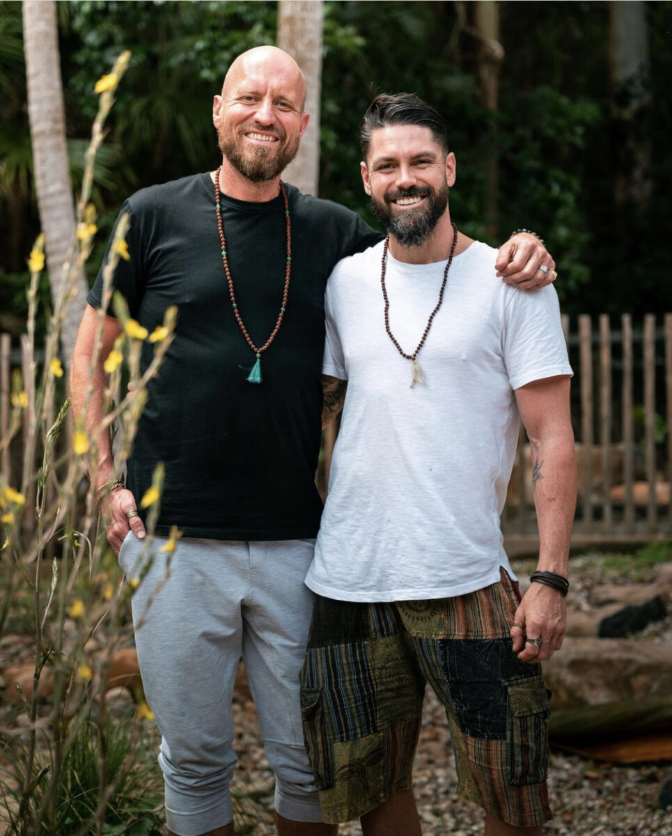 Geoff and Dan corp Geoff Rupp Vedic meditation teacher and spiritual mentor
