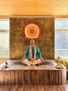Geoff at Sattva Yoga Academy in India