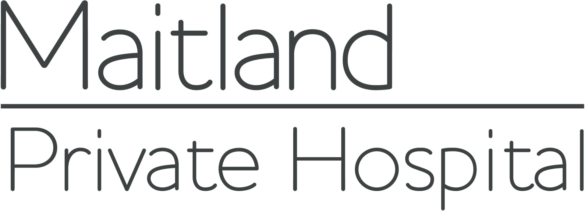 Maitland Hospital logo, corporate client of Geoff Rupp