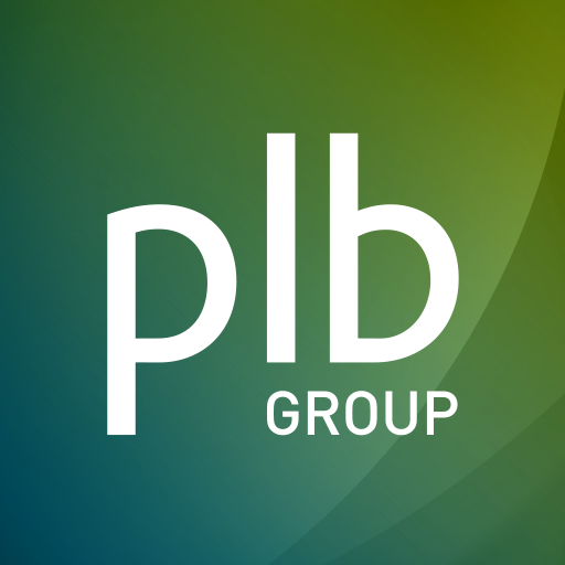 PLB Group logo, corporate client of Geoff Rupp